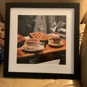 Gorgeous framed photo.  Perfect for the kitchen or dining room.